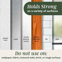 Contemporary 4-Pack Adhesive Hooks for Home Decor – 3 lbs Capacity, Matte Finish