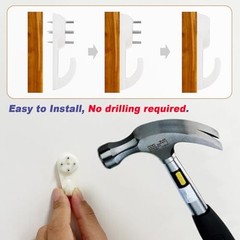 30pcs Concrete Wall Hooks, Non-Trace Picture Hanger for