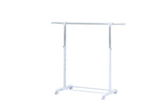 Adjustable Rolling Garment Rack Metal Clothes Hanging Rack with Wheels