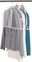Set of Three Clear Vinyl Shoulder Covers (Size 12″ x 22″ x 2″)
