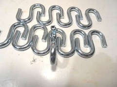 S HOOKS LOT OF 10 PC. HEAVY DUTY 2″ INCH x 6mm dia. S HOOK STEEL S-HOOKS