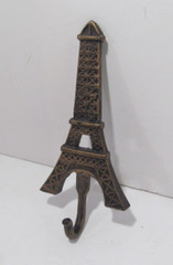 Eiffel Tower Paris Cast Metal 9 1/2″ Wall Mount Coat Jacket Hook