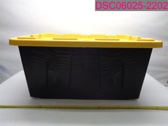 QTY=4; Project Source Commander Large 27-Gallon Black Heavy Duty Tote w/ Lid