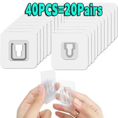 Double-Sided Adhesive Wall Hooks Transparent Strong Suction Cup Holders
