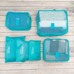 Miami CarryOn 6-Piece Travellers Packing Cubes for Luggage Organization