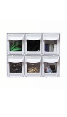 livinbox Plastic Tilt Out Bins Storage for MTG Commander, Arts, Crafts, Sewing