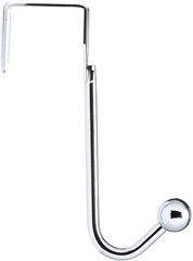 Utility Metal Single Over-The-Door Hook, Chrome