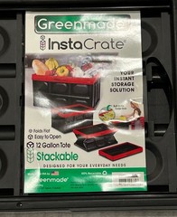 Greenmade “Instacrate” Your Instant Storage Solution- 12 Gallon #917985K – New