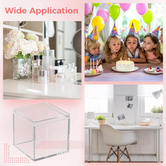 36PCS Mini Clear Acrylic Boxes with Lids for Jewelry, Candy & Beads Storage