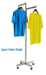 Only Hangers Commercial 2-Way Heavy Duty Straight Arms with “X” Style Base
