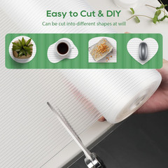 Shelf Liner Cabinet Liner, Non Adhesive Drawer Liner, Washable 12 Inch X 20 FT(2