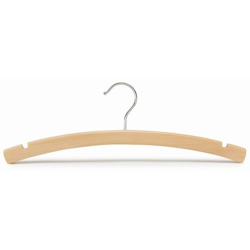 14″ Juniors Natural Wood Top Hanger Pack of 10