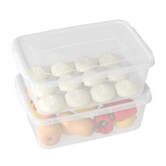 16 Quart Clear Pizza Dough Proofing Box with Lid, Household Pizza Dough Conta…