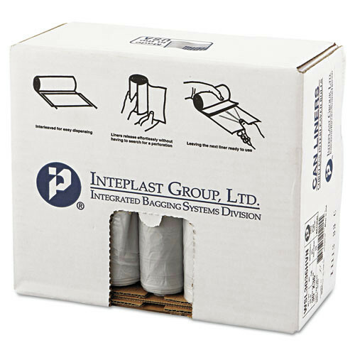 Inteplast Group SL3036HVN 30 gal 0.58 mil Can Liner (25 Bg/Rl, 10 Rl/Ct) New