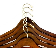 Wooden Hangers Beautiful Sturdy Suit Curved Hangers Great for Travelers Heavy…
