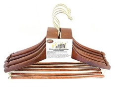 Wooden Hangers Beautiful Sturdy Suit Curved Hangers Great for Travelers Heavy…