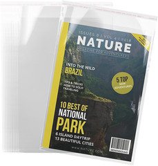 200Pcs Magazine Protection, Clear Plastic Magazine Sleeves 9.25 X 11.42 Inches,
