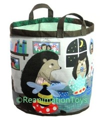 Ikea Skogsduva Kids Winter Forest Animals Storage Bag for Toys/Plush/Clothes EX