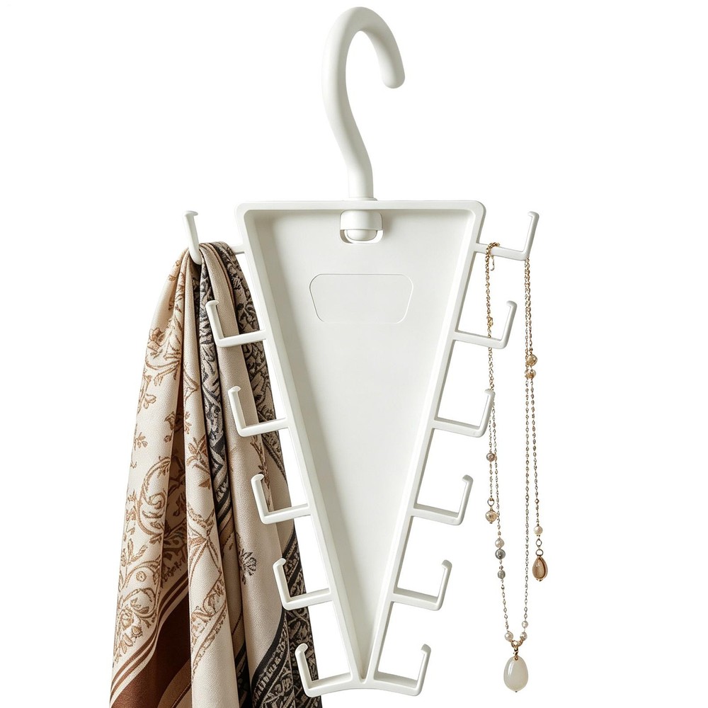 2 X V-shaped hanger with double-sided hooks wardrobe organization