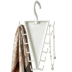 2 X V-shaped hanger with double-sided hooks wardrobe organization