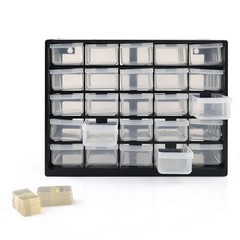 25 Drawer Plastic Small Parts Organizer Storage Hardware Craft Cabinet Nuts Bolt