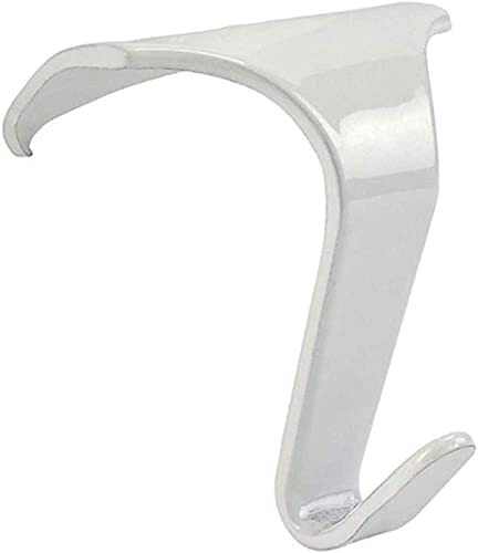 Molding Hooks White – Contemporary/Heavy Duty for Picture Rails 10 Pack