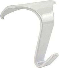 Molding Hooks White – Contemporary/Heavy Duty for Picture Rails 10 Pack