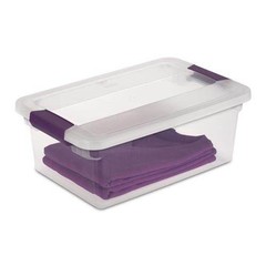 Sterilite 15 Quart Storage Tote, 12 Pack, and 6 Quart Storage Tote, 12 Pack