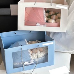 Decorative Flower Basket For Wedding Celebration Baby Showers Gift Wrapping