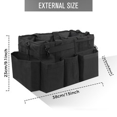 Wearable Cleaning Caddy Organizer with Handle & Straps, Under Sink & Car Tool Ba