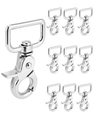 Metal Swivel Snap Hooks 2.6 Inch – 10 Pack Smooth 360° Rotation for Bags