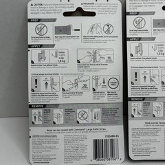3M Command Hook Bundle Brushed Nickel Large Double & Medium Hooks 3 Pack