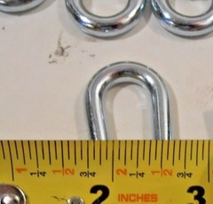 S HOOKS LOT OF 10 PC. HEAVY DUTY 2″ INCH x 6mm dia. S HOOK STEEL S-HOOKS