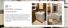 White Wood Contact Paper for Cabinets and Drawers Wood Grain Peel and Stick