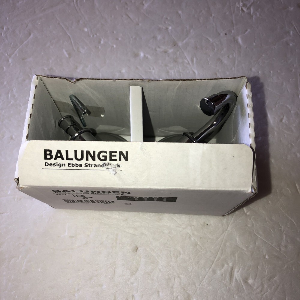 Ikea Balungen Chrome-Plated Hook 2-Pack Bathroom Accessory 702.930.28 @C