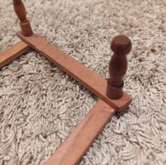 Vintage Wooden Accordion 10 Peg Rack Wall Hook Expands Republic of China