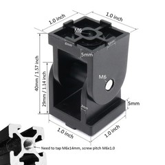 2 Sets Black 25 Series 10 Series Aluminum Extrusion Pivot Hinge Swivel Degree…