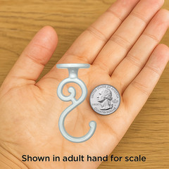2 Sets S-Shaped Heavy Duty Ceiling Hook,For Wood, Concrete & Drywall, for Hangin