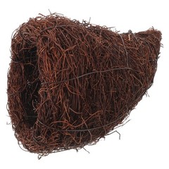 Wicker Cornucopia Basket: 9.5×5.9 Inch Handwoven Rattan Horn Table Centerpiece
