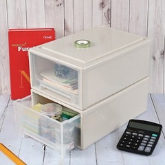Cand 12 Quart Stackable Plastic Drawers, Plastic Compact Stacking Storage Unit