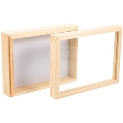 Beige Wood Specimen Box Insect Specimen Storage 1Pack 7.1*5.3*2.2in