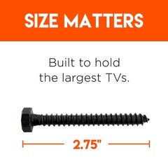 Heavy Duty Lag Bolt Kit For Mounting TV Wood Concrete Anchor Drill Bit