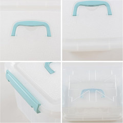 6-Pack Clear Plastic Storage Bins with Lids for Home & Office Organization
