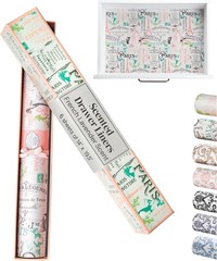 Scented Drawer and Shelf Liners – Vintage Charm – Six (6) Large 14 x 19.6 Inch S
