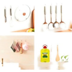 1~500 PCS Stainless Steel Adhesive Sticky Hooks Heavy Duty Wall Hook Hangers lot