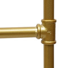 Retro Industrial Clothing Garment Rack 1.6m Freestanding Metal Clothes Rack NEW