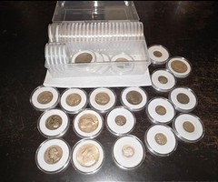 Coin 50 Clear Plastic Holder Capsules Silver Dollar Morgan Silver Dollar 40MM