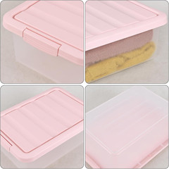 2 Pack Clear Latching Storage Boxes, 14 Qt Underbed Containers with Lids