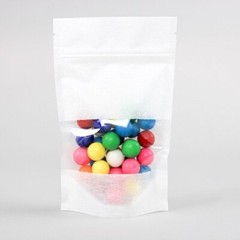 4″ x 6.41″ x 2.25″ Rice Paper Stand Up Pouch with Window 100 per case
