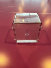 One Piece Clear Plastic Stackable Storage Bins Height 5 / Length 6 / Wide 6